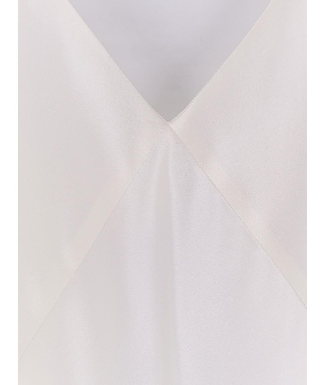 MAX MARA Белая шелковая майка, фото 3