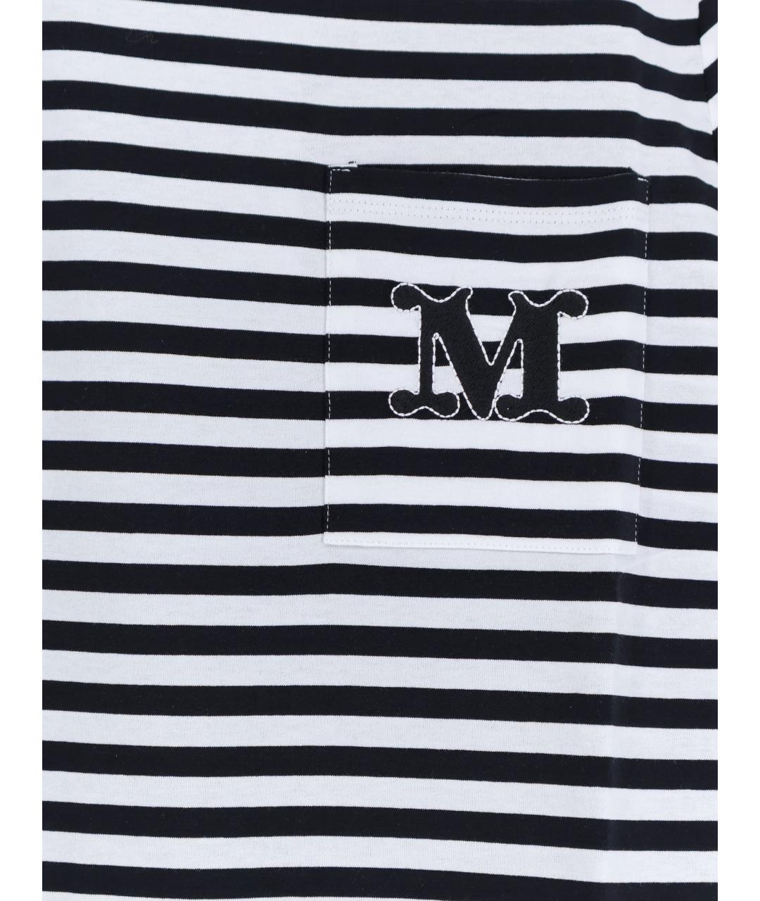 MAX MARA Черная хлопковая футболка, фото 3