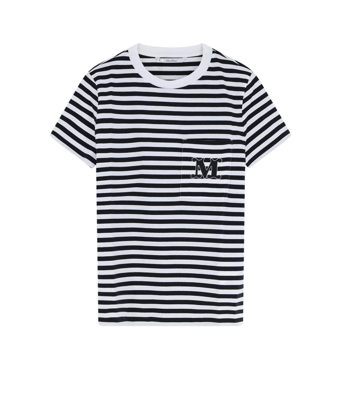 MAX MARA Черная хлопковая футболка, фото 1
