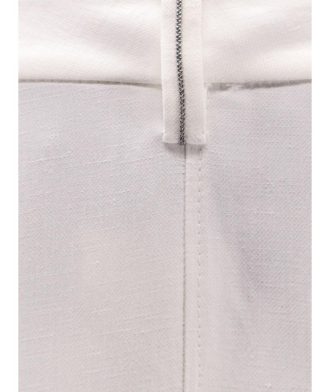 BRUNELLO CUCINELLI Бежевая вискозная юбка миди, фото 3