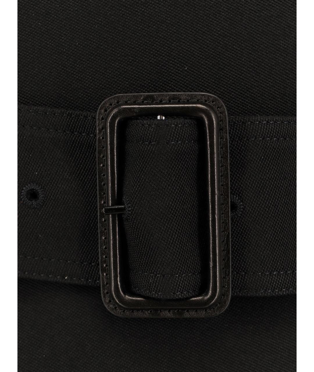 SAINT LAURENT Черный шерстяной тренч / плащ, фото 3