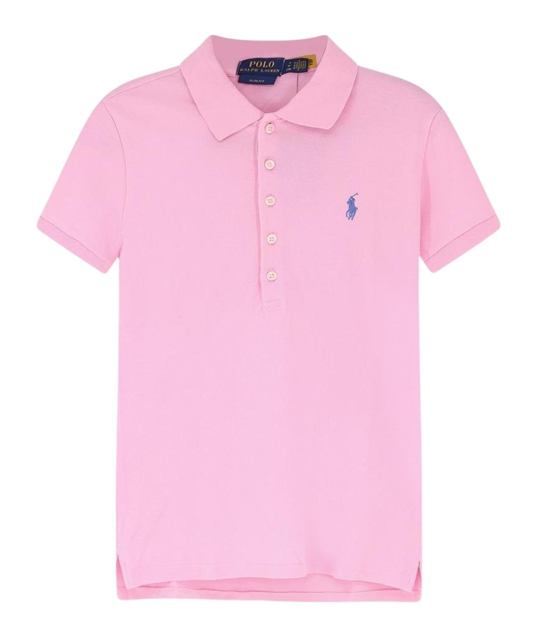 POLO RALPH LAUREN Розовая хлопковая футболка, фото 1