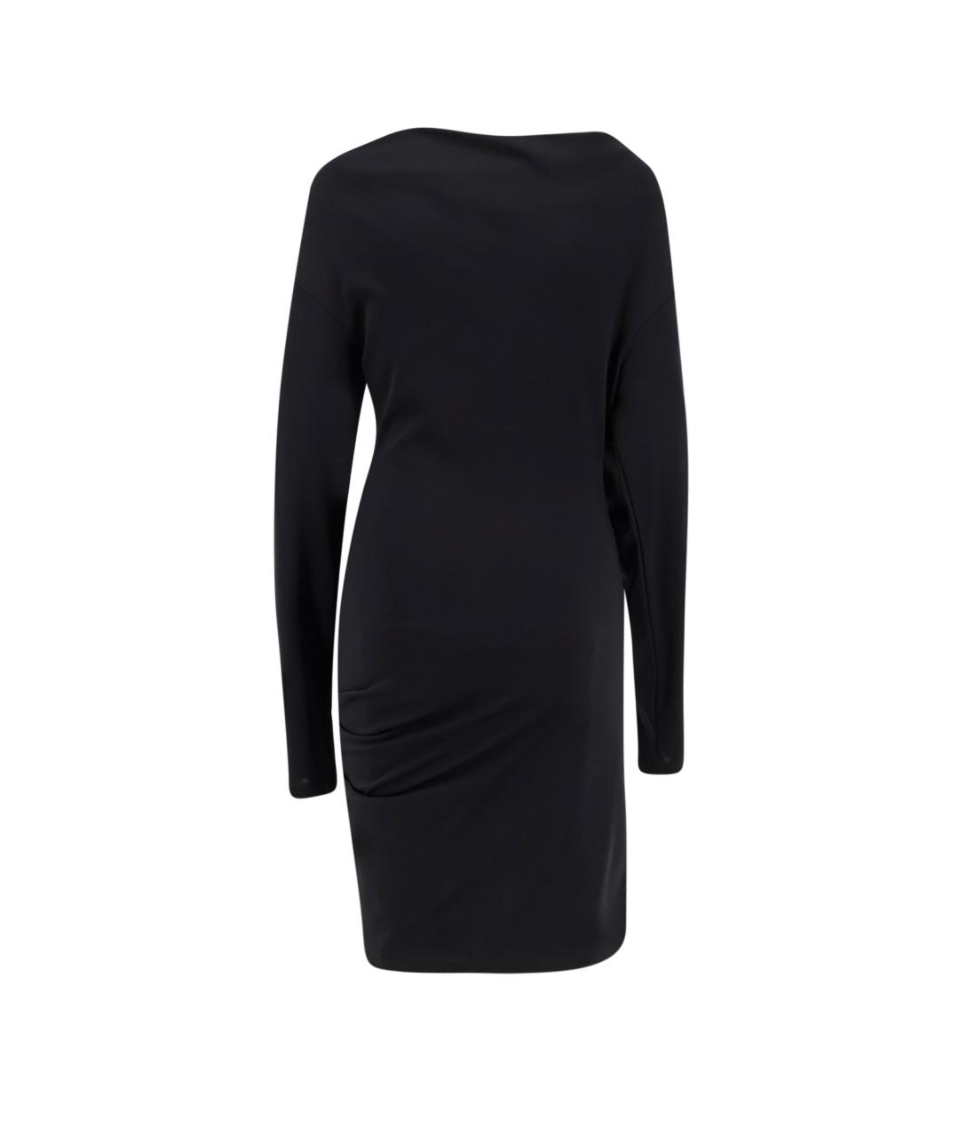 MAX MARA Черное шерстяное повседневное платье, фото 2