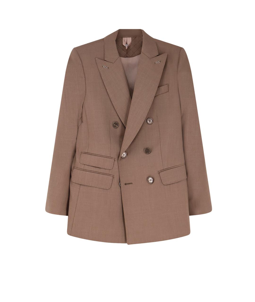 MAX MARA Бежевый жакет/пиджак, фото 1