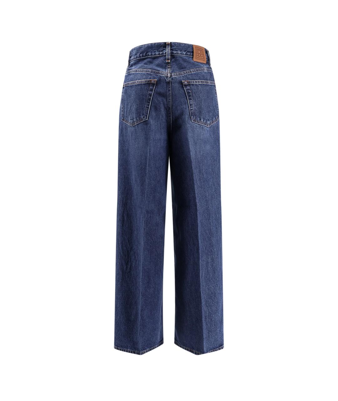 TOTEME Синие хлопковые прямые джинсы, фото 2