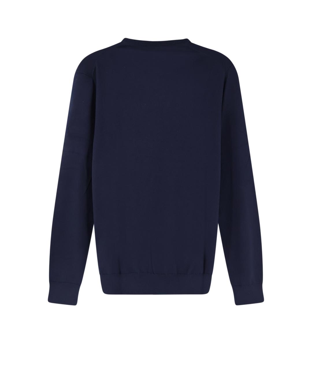 POLO RALPH LAUREN Синий хлопковый джемпер / свитер, фото 2