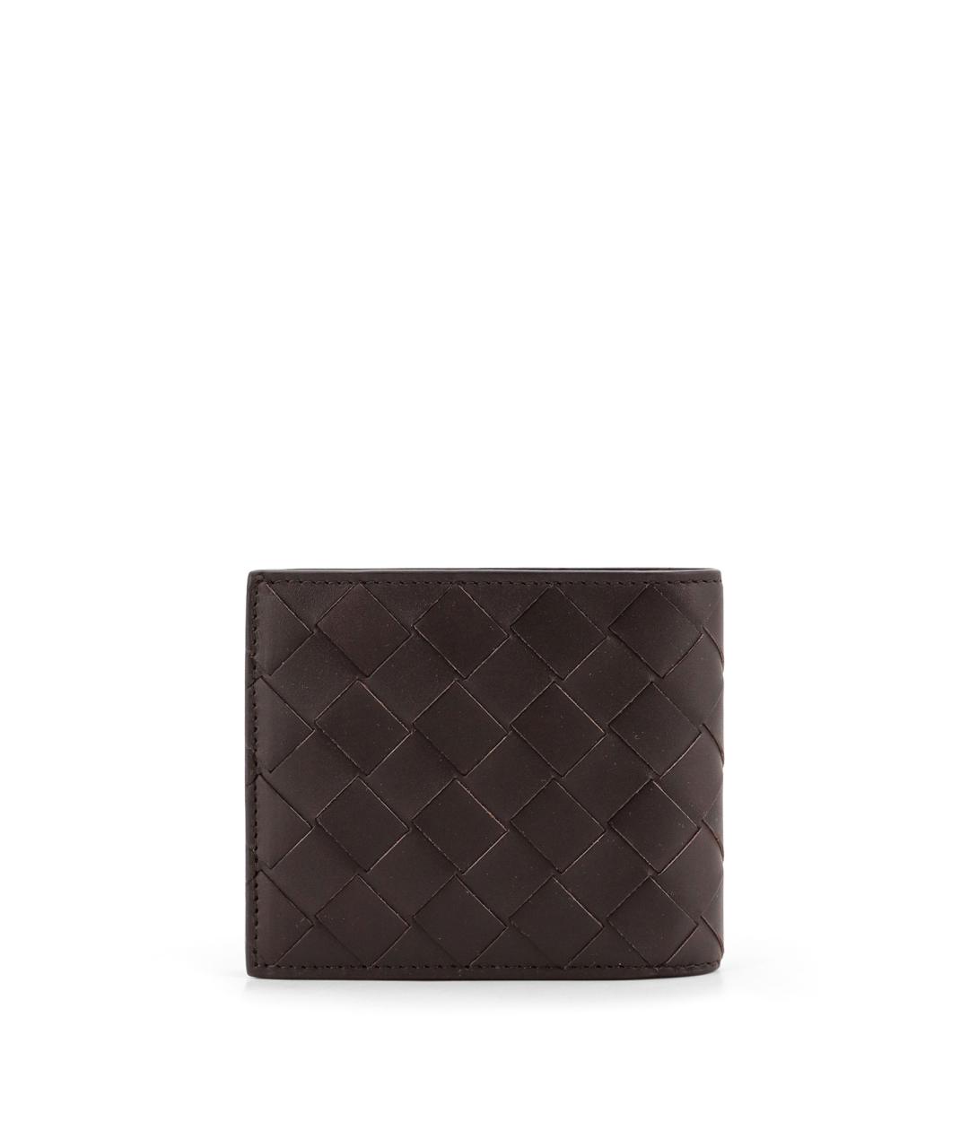 BOTTEGA VENETA Коричневый кожаный кошелек, фото 2
