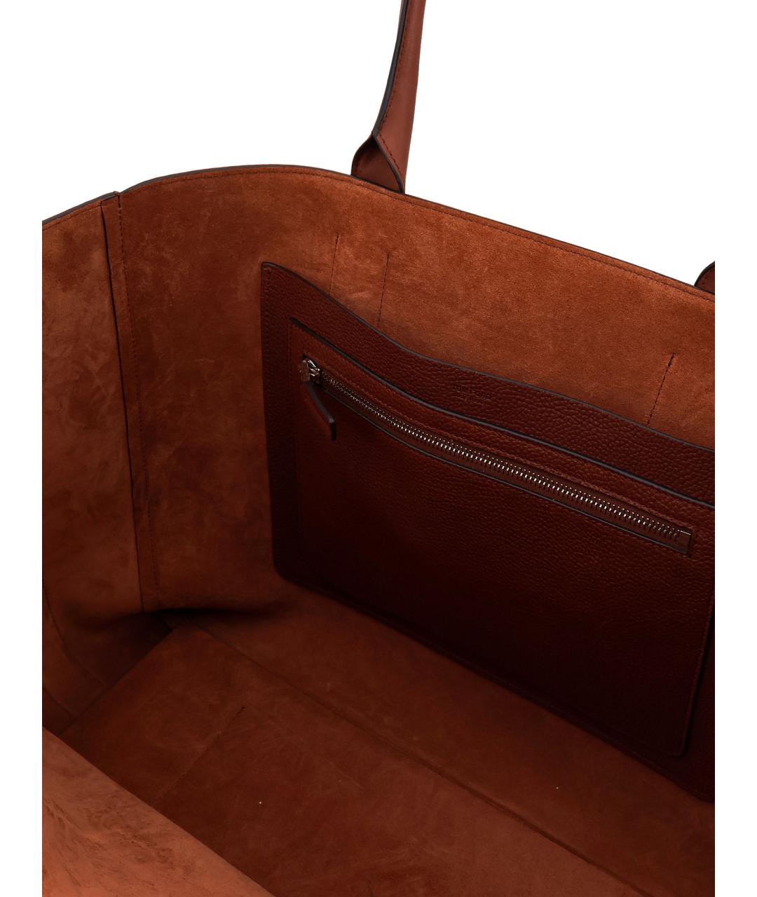 TOM FORD Коричневая кожаная сумка тоут, фото 4