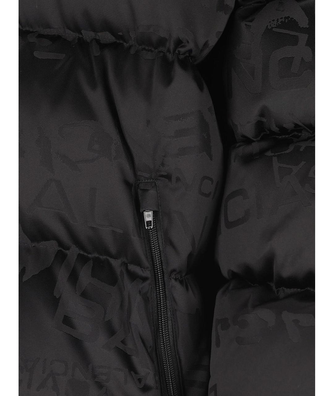 BALENCIAGA Черный полиамидовый пуховик, фото 3