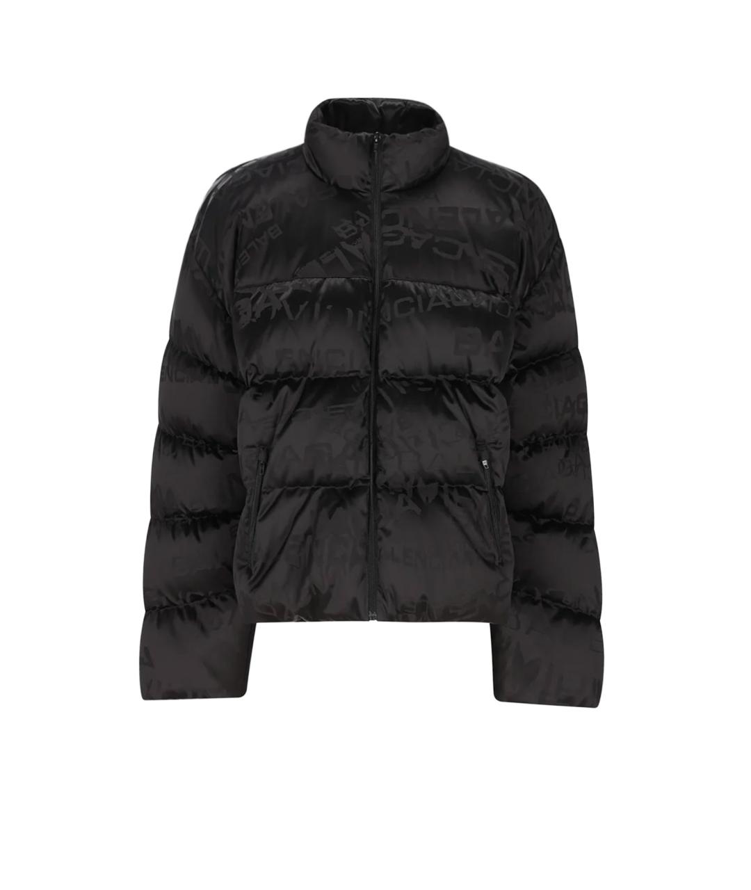BALENCIAGA Черный полиамидовый пуховик, фото 1