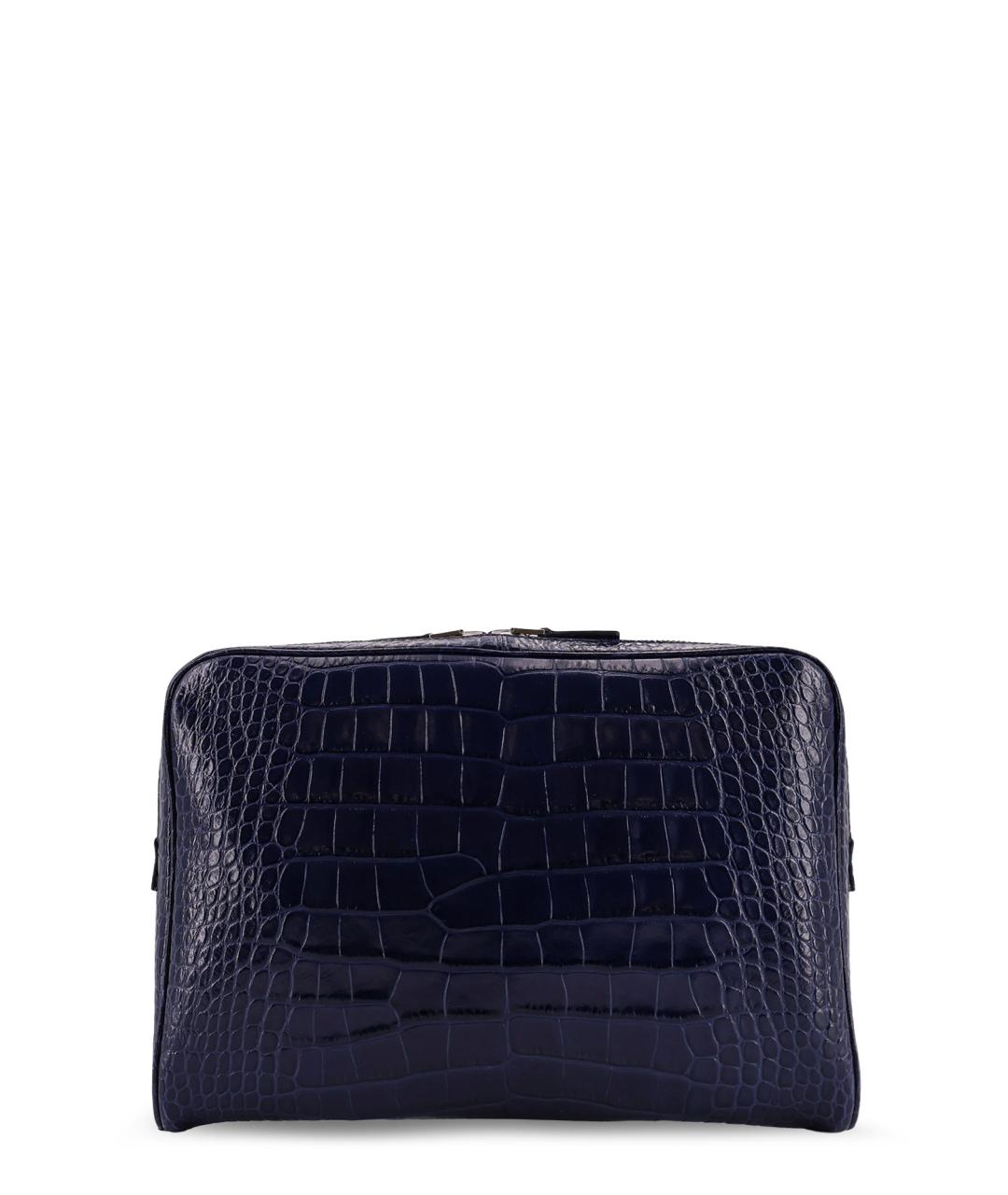 TOM FORD Синяя кожаная барсетка, фото 1