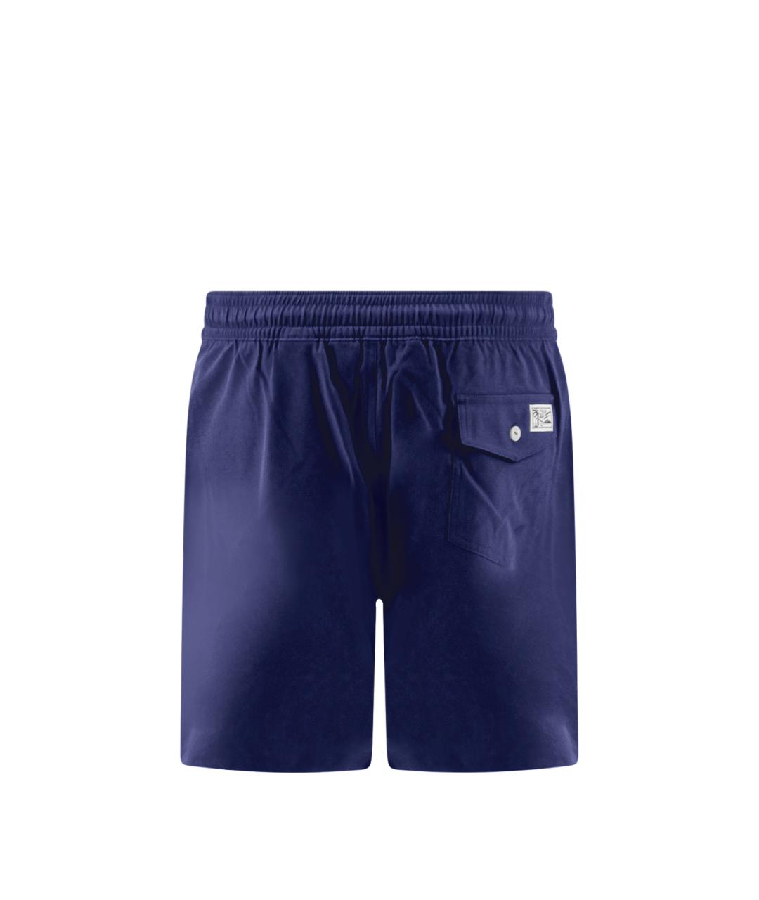 POLO RALPH LAUREN Синие полиамидовые шорты, фото 2
