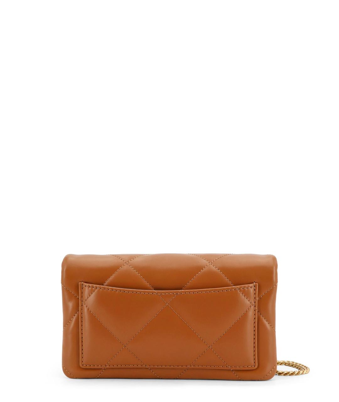 TORY BURCH Коричневая синтетическая сумка через плечо, фото 2