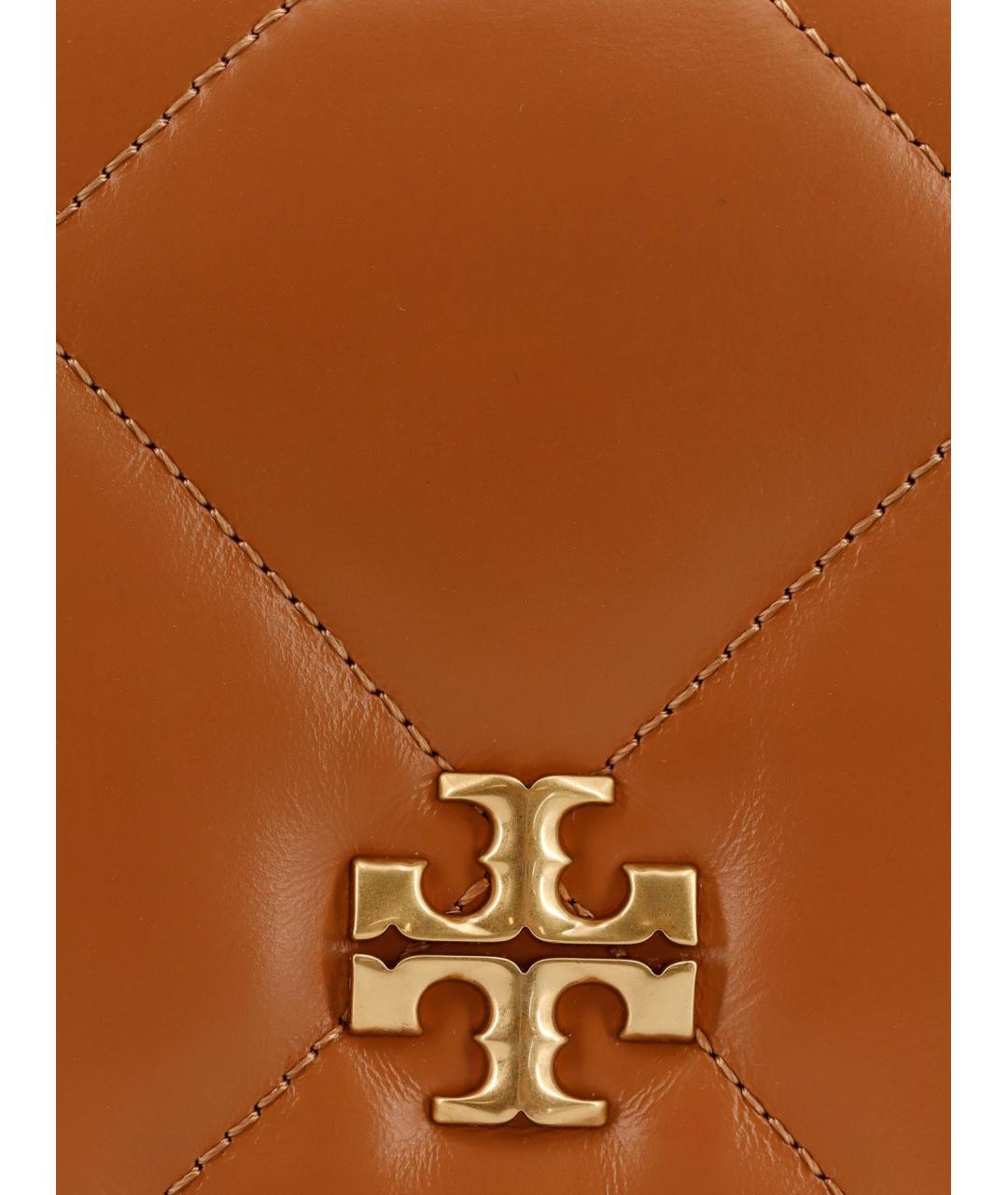 TORY BURCH Коричневая синтетическая сумка через плечо, фото 5