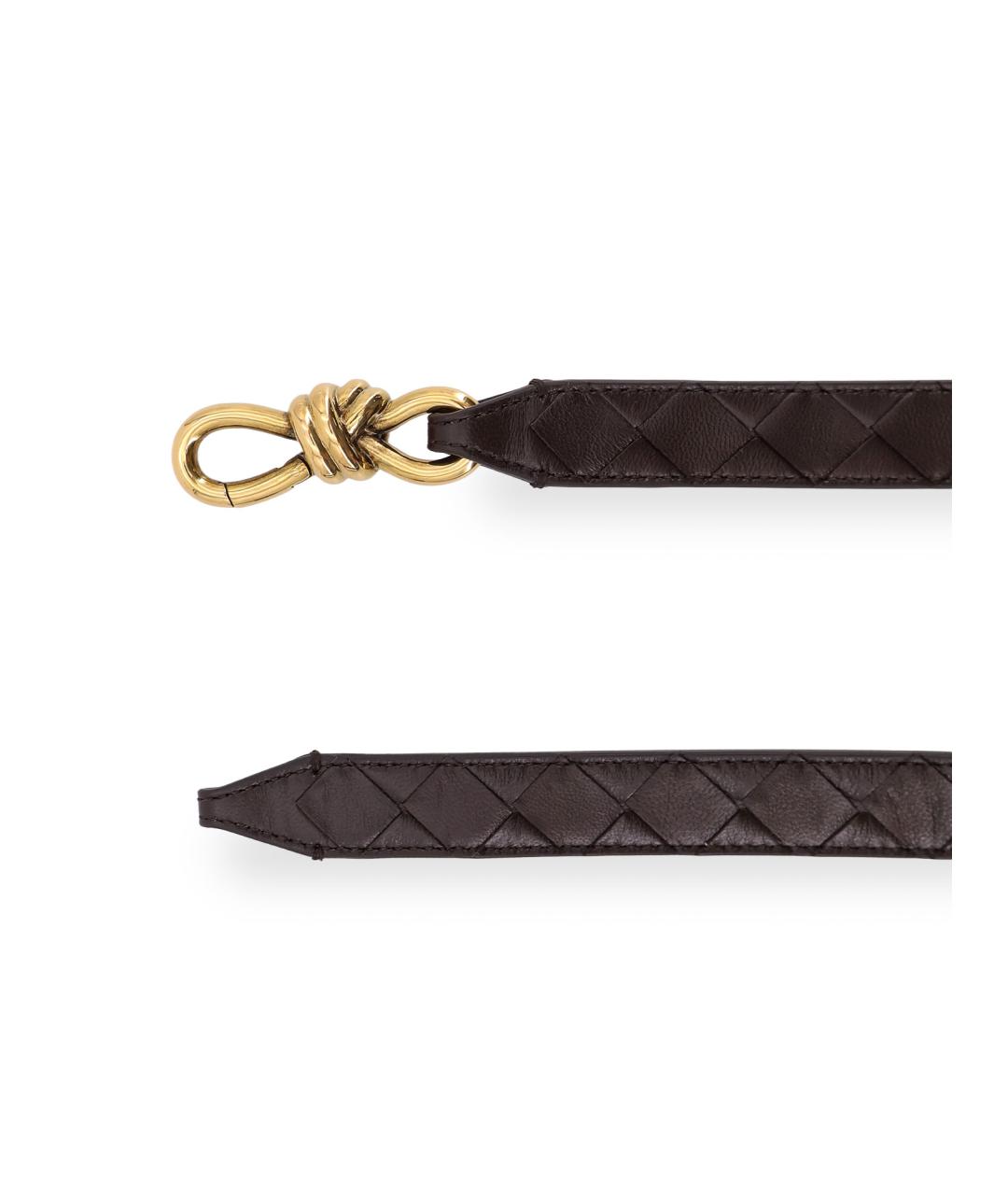 BOTTEGA VENETA Коричневый кожаный ремень, фото 2