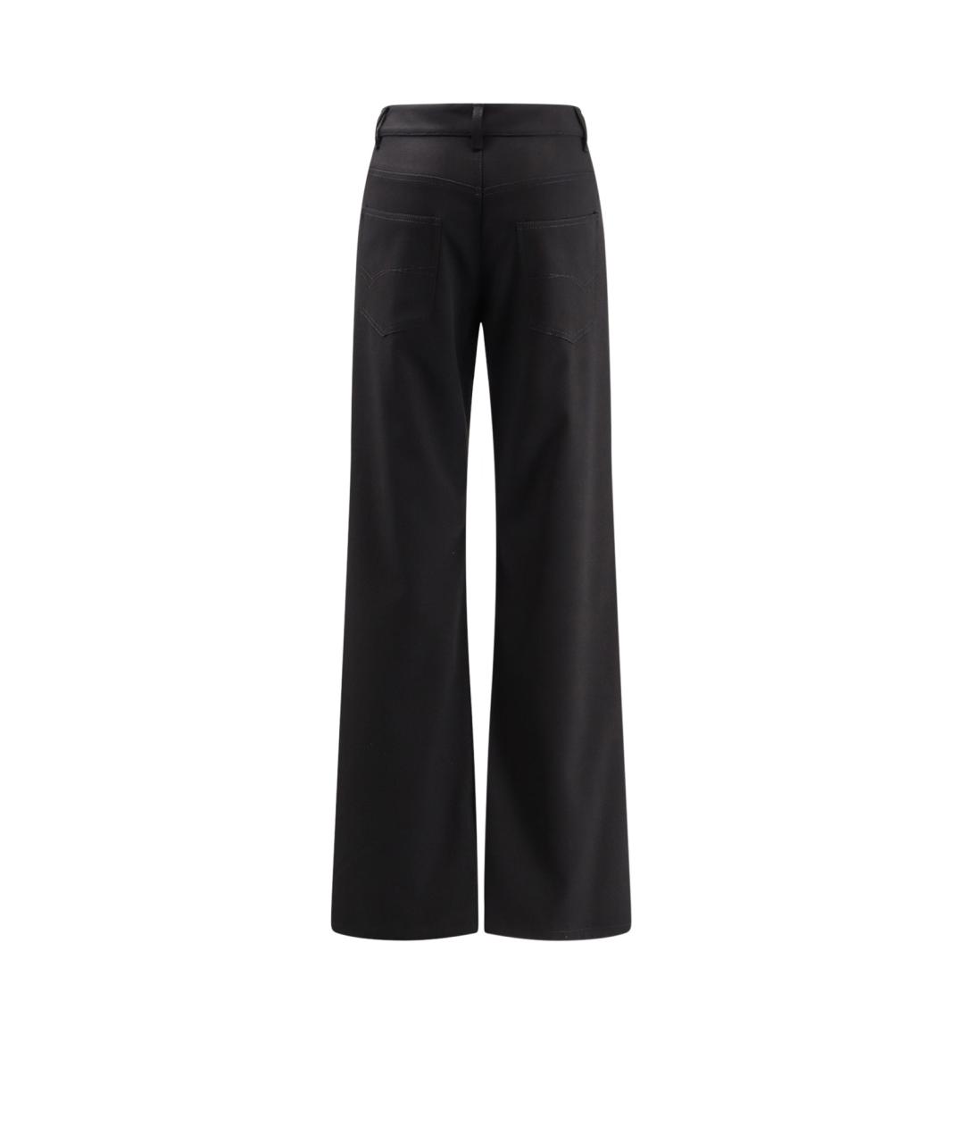 BALENCIAGA Черные шерстяные прямые брюки, фото 2