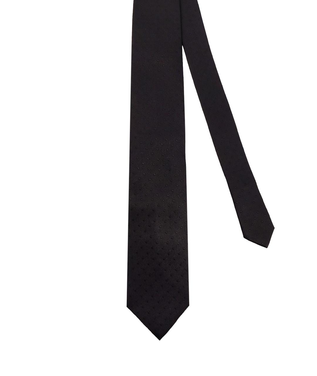 TOM FORD Черный шелковый галстук, фото 1