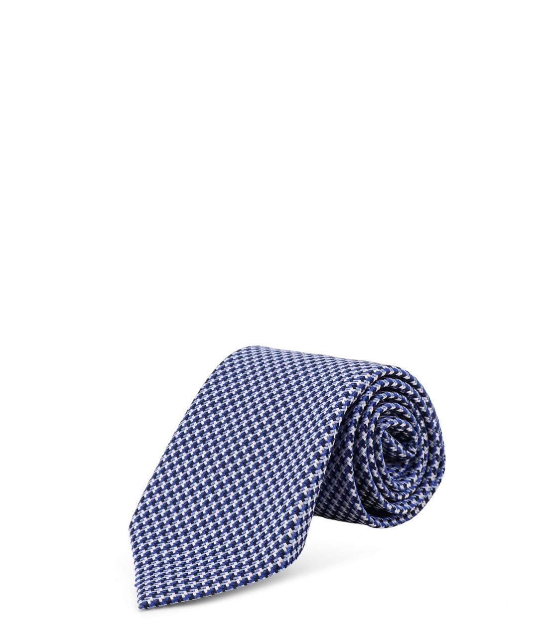 TOM FORD Синий шелковый галстук, фото 2