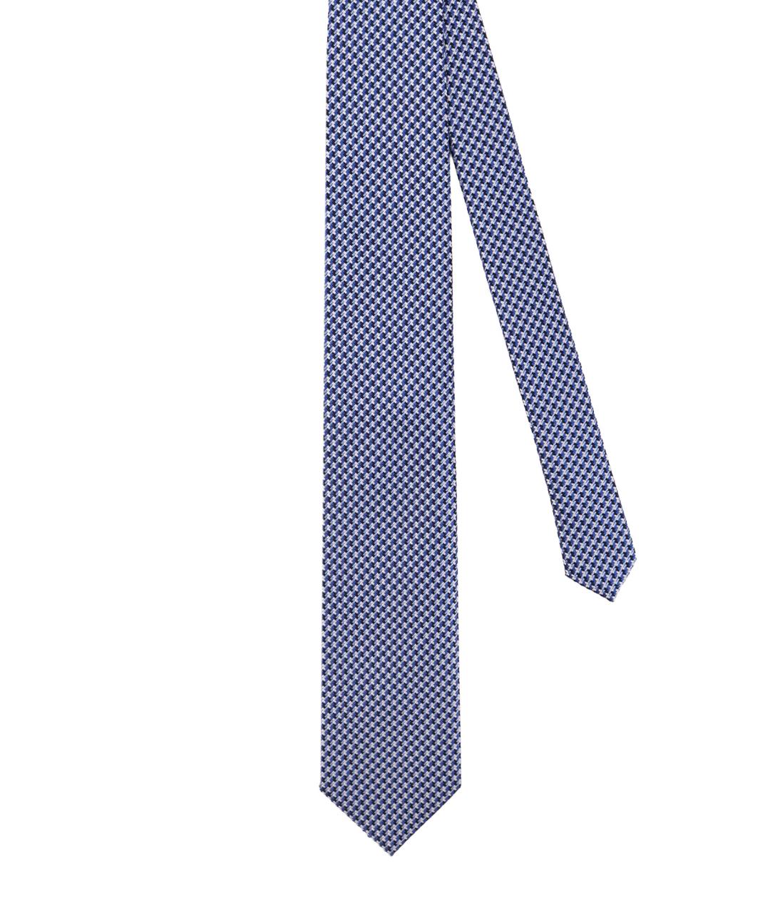 TOM FORD Синий шелковый галстук, фото 1