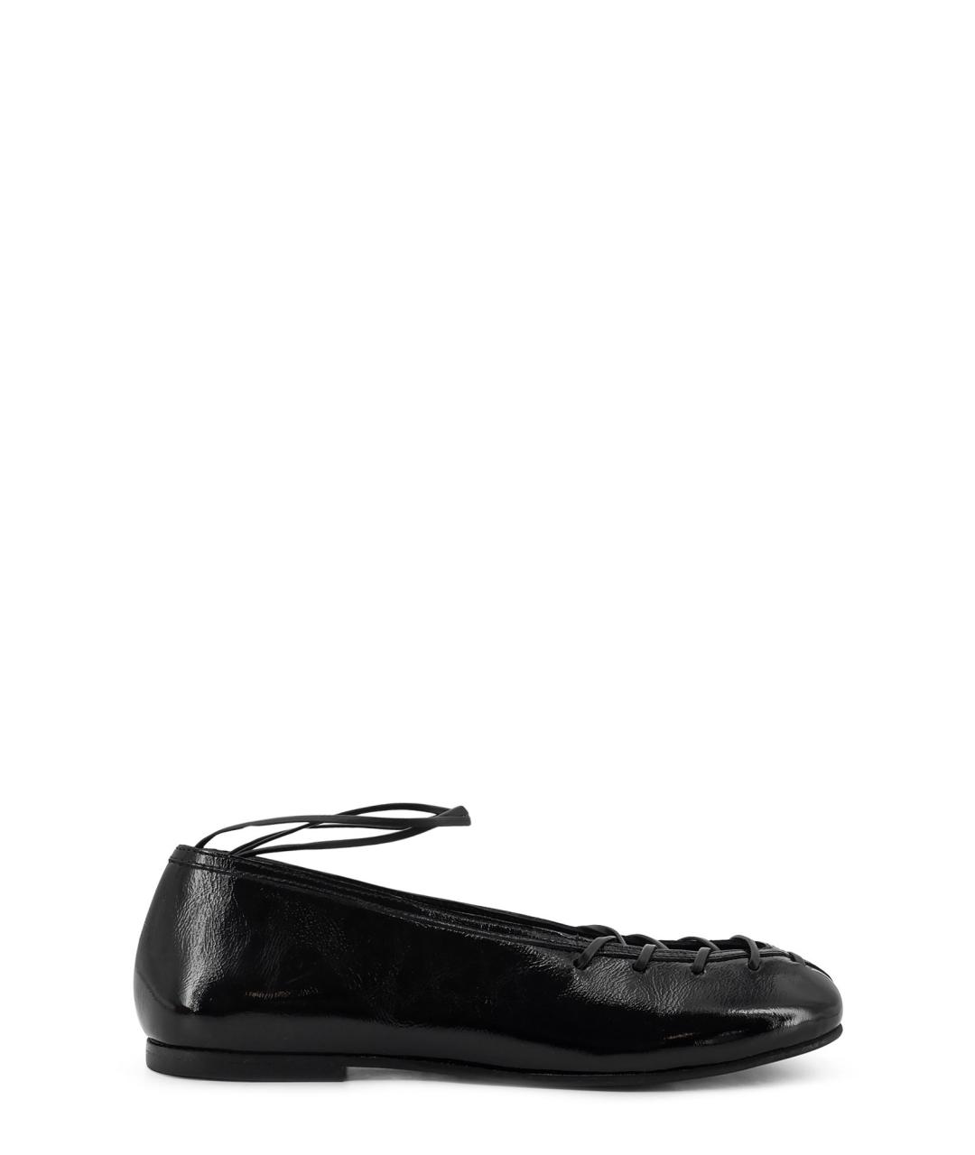 ALOHAS Черные кожаные балетки, фото 1