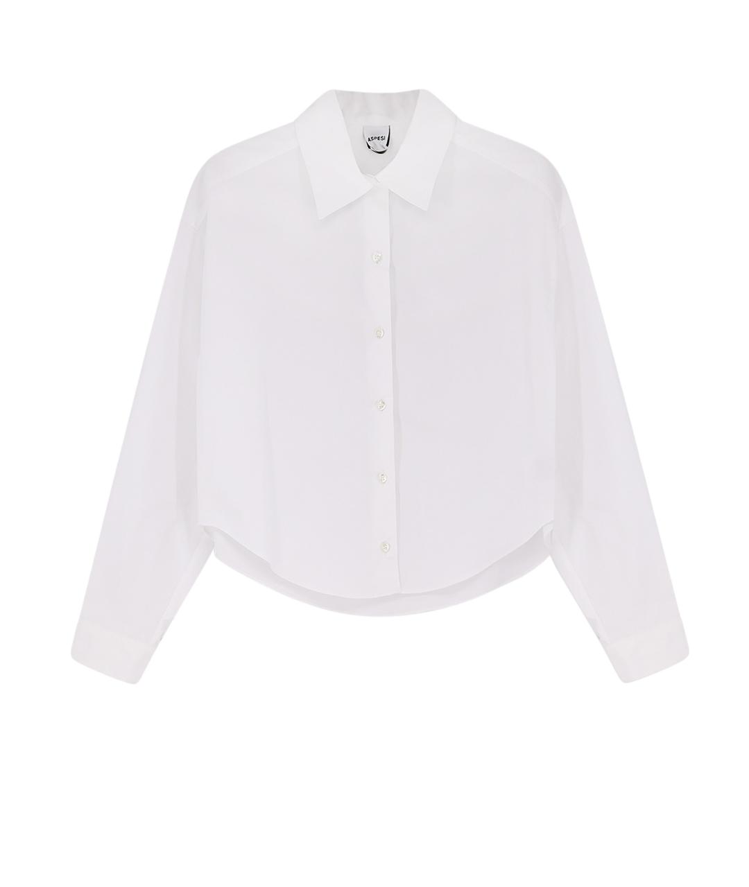 ASPESI Белая хлопковая рубашка, фото 1