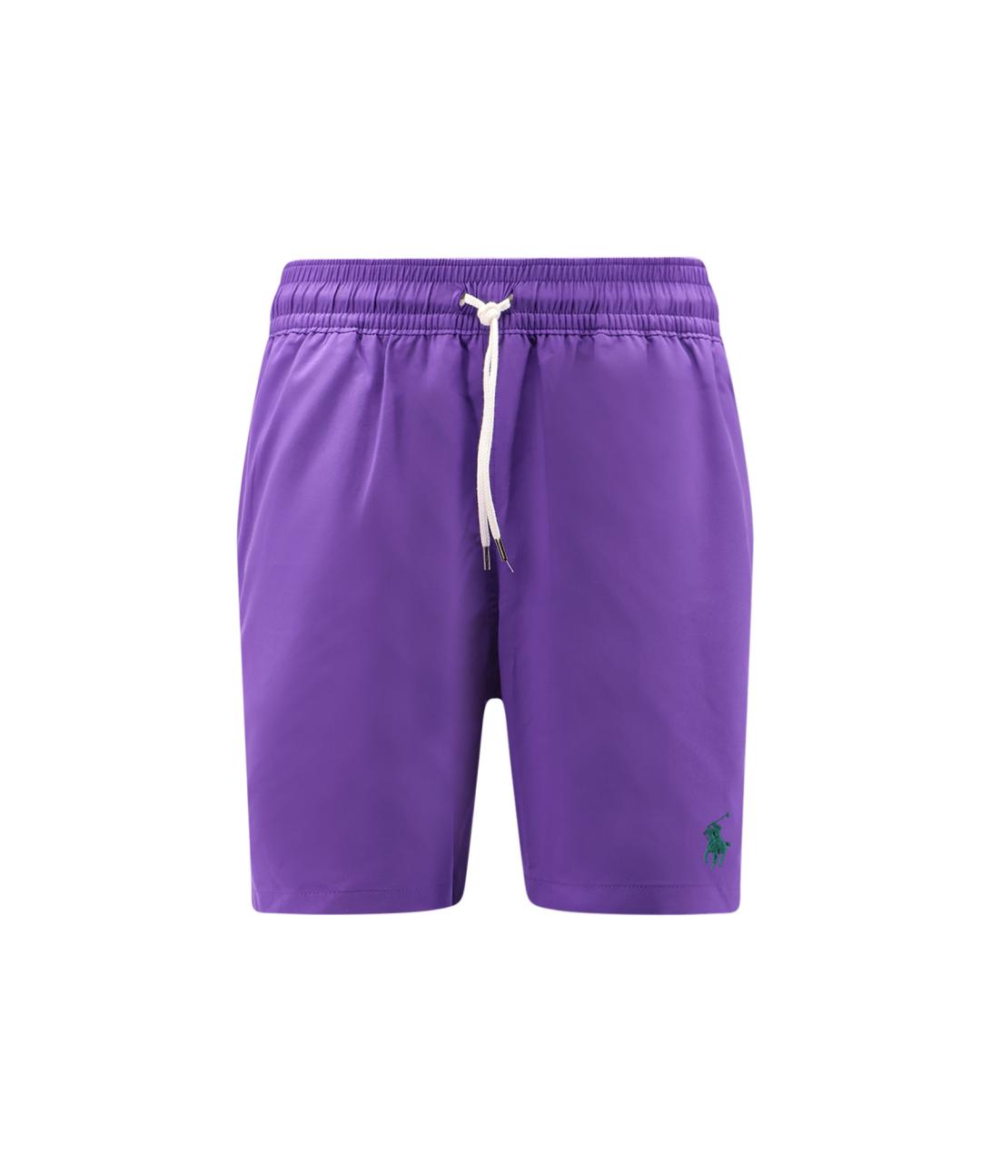 POLO RALPH LAUREN Фиолетовые полиамидовые шорты, фото 1