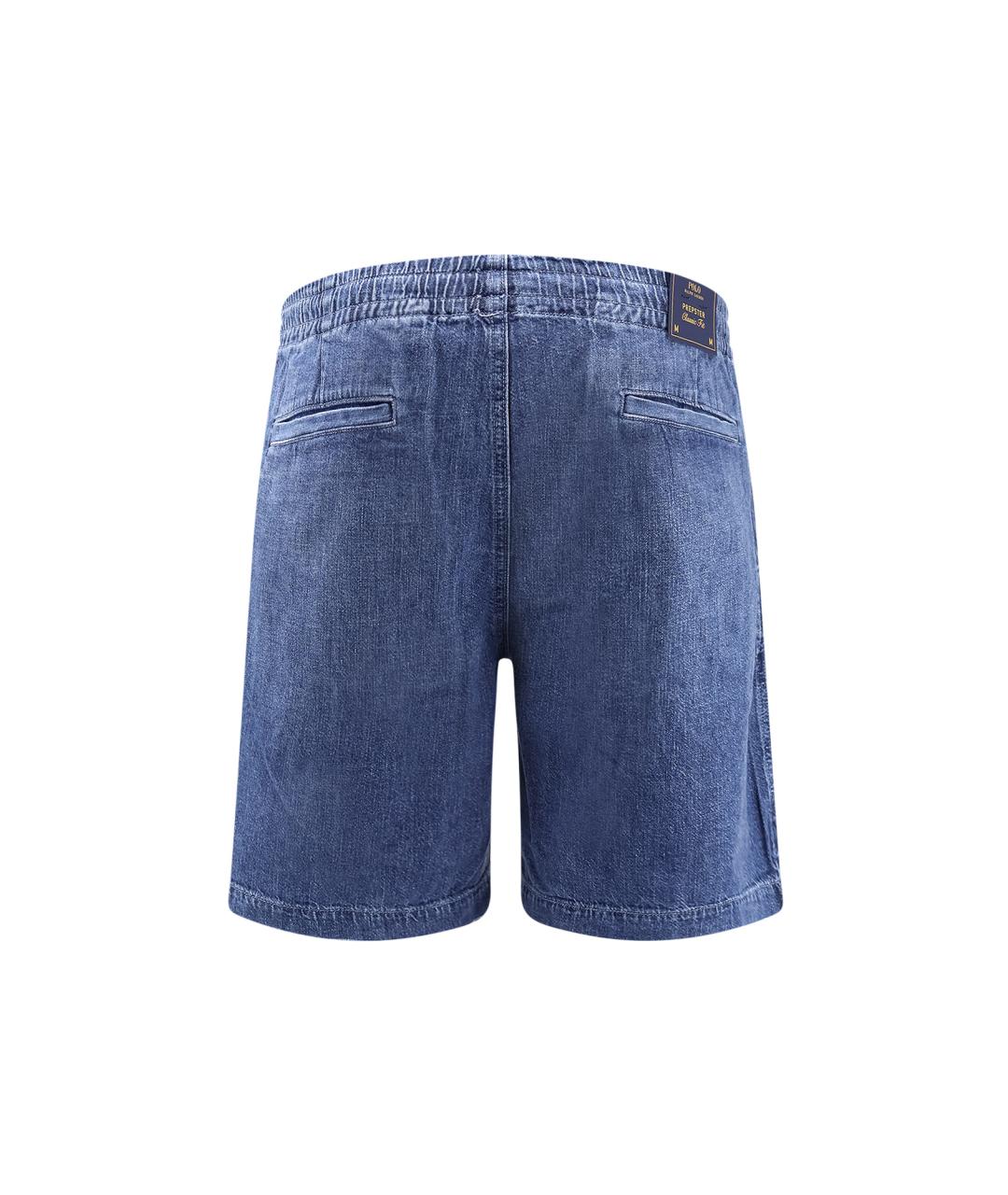 POLO RALPH LAUREN Синие хлопковые шорты, фото 2