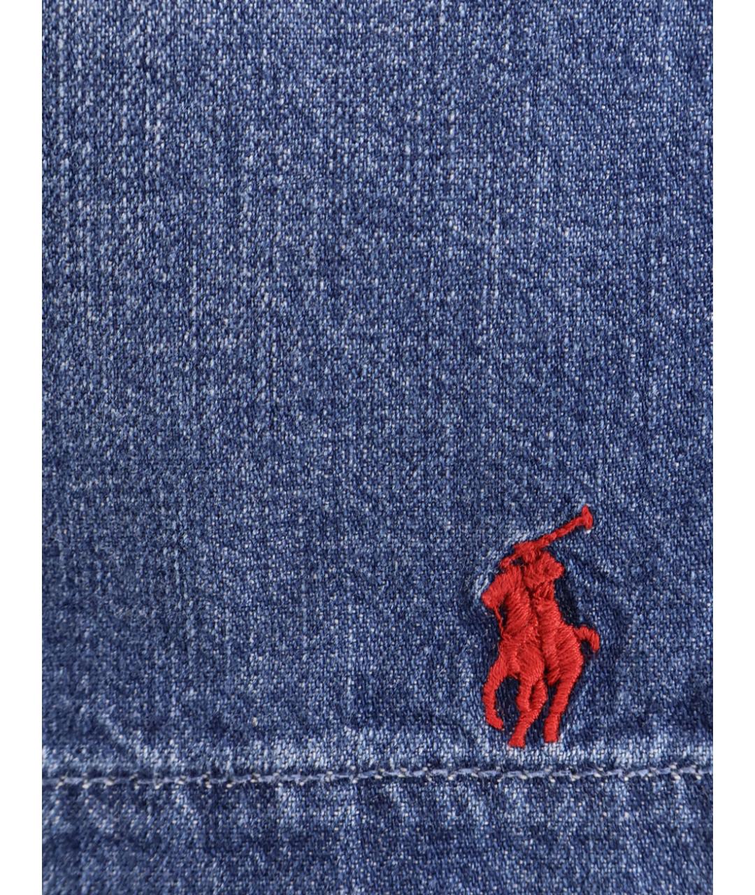 POLO RALPH LAUREN Синие хлопковые шорты, фото 3