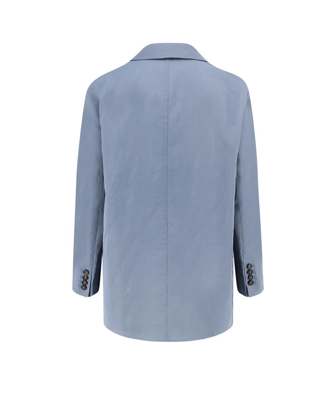 BRUNELLO CUCINELLI Голубой хлопковый жакет/пиджак, фото 2