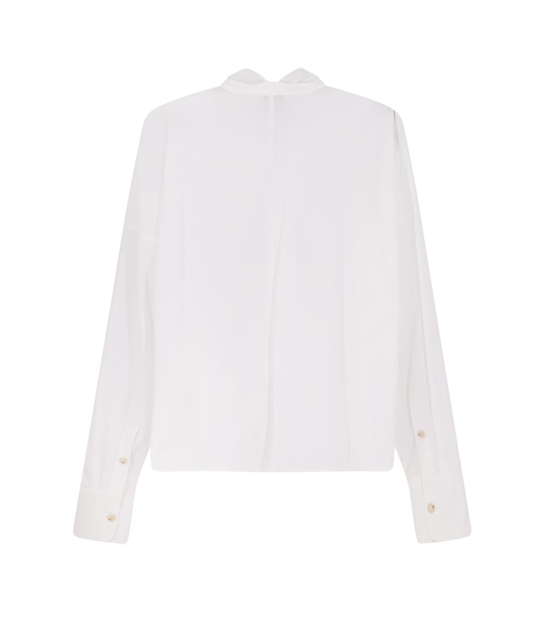 ALYSI Белая хлопковая рубашка, фото 2
