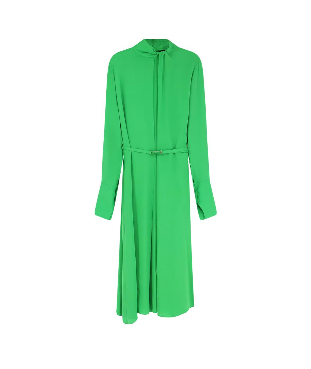 TOM FORD Зеленые шелковое коктейльное платье, фото 1