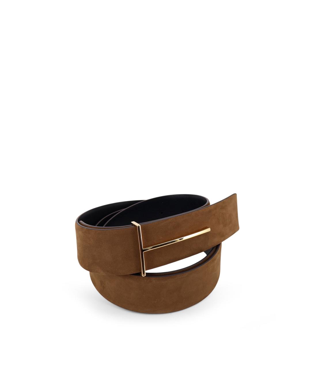 TOM FORD Коричневый замшевый ремень, фото 3