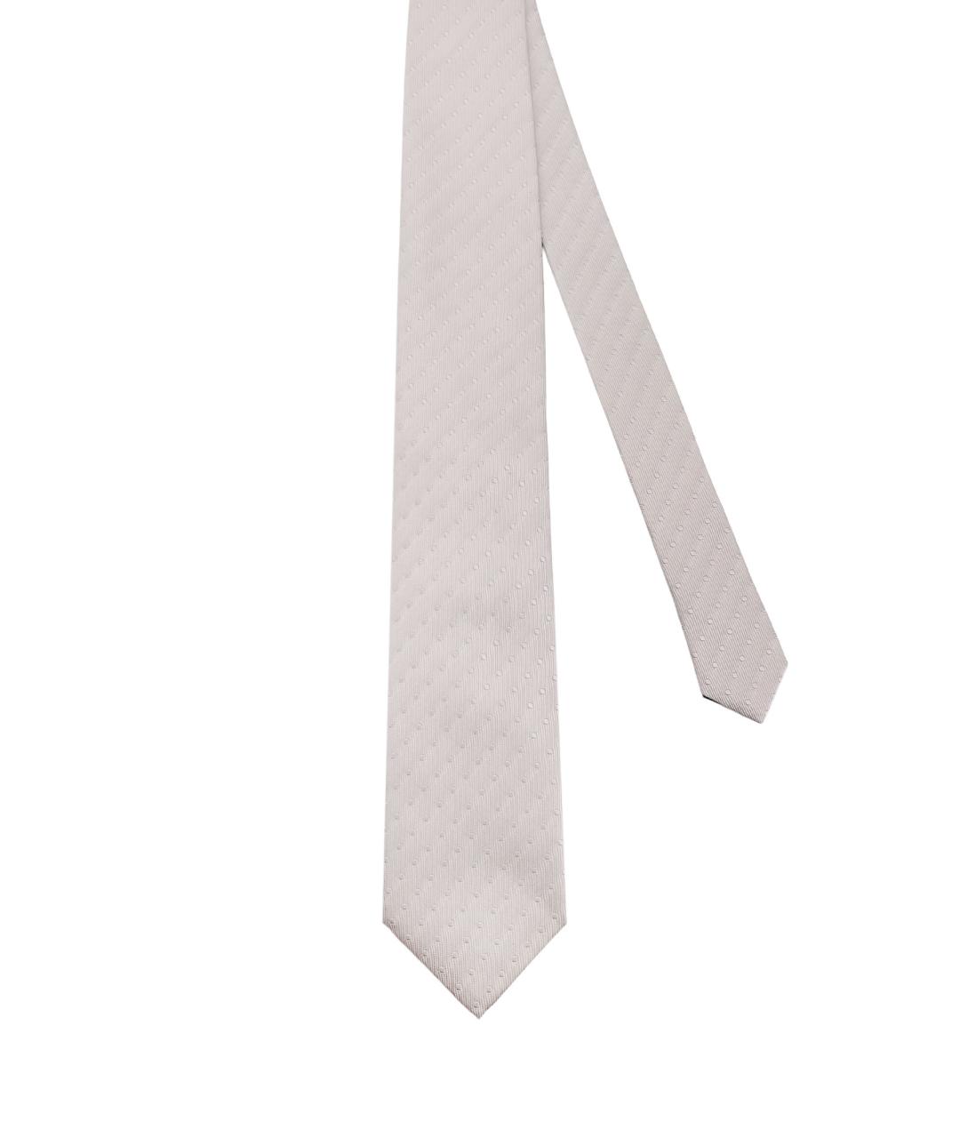 TOM FORD Серый шелковый галстук, фото 1
