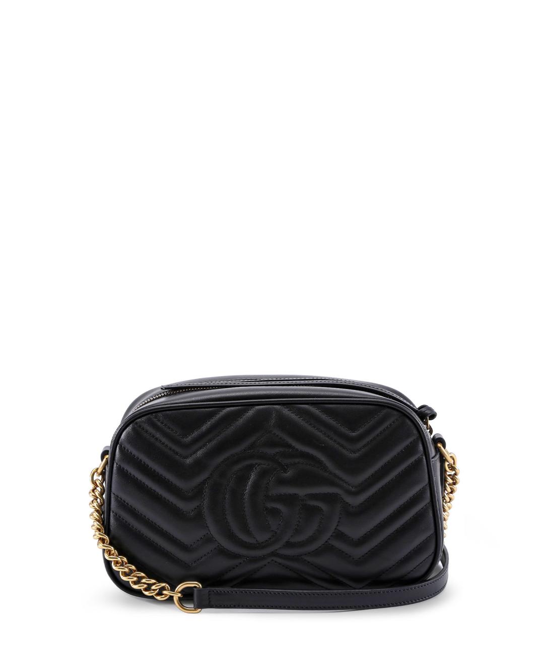 GUCCI Черная кожаная сумка через плечо, фото 2