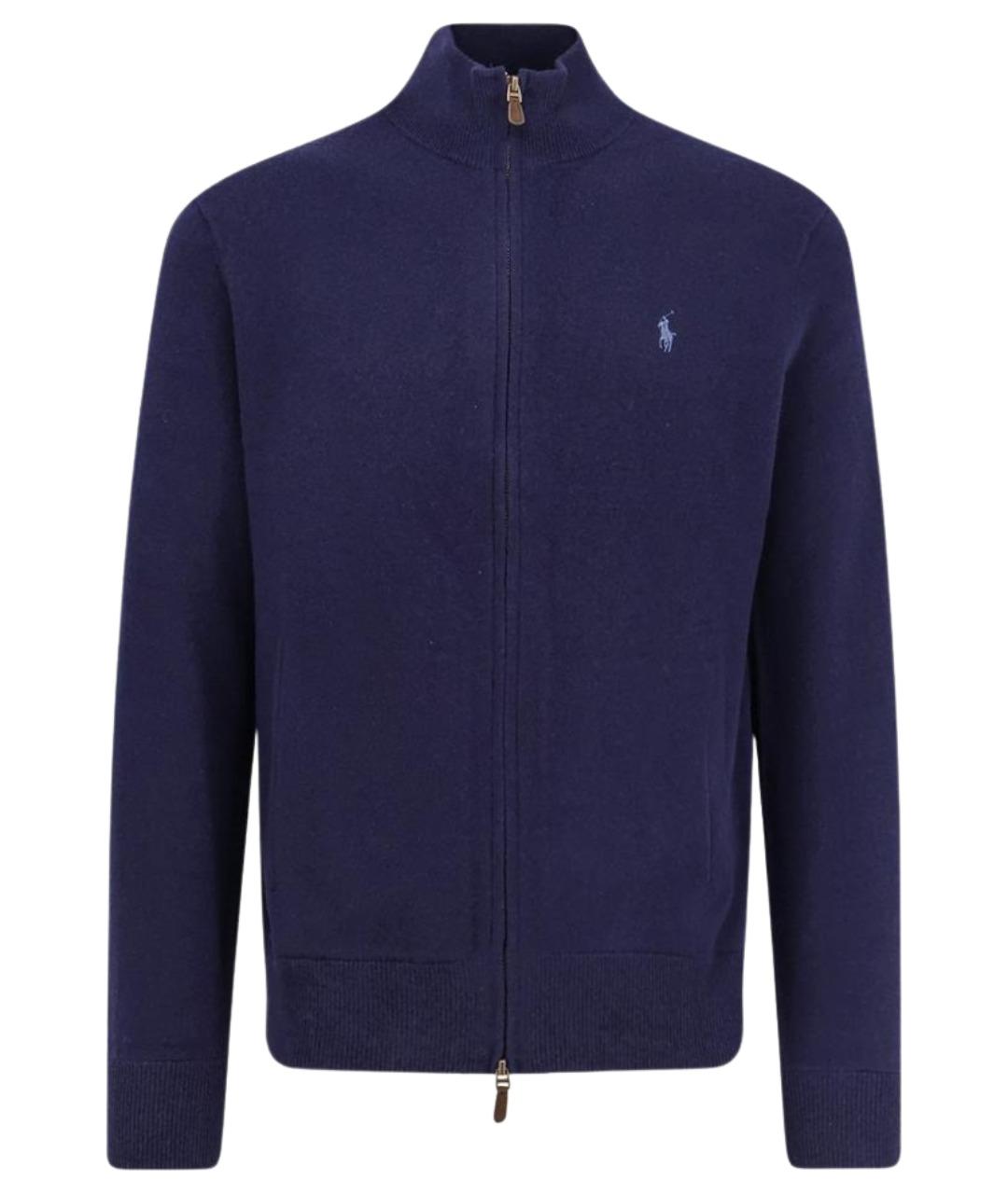 POLO RALPH LAUREN Синий шерстяной кардиган, фото 1