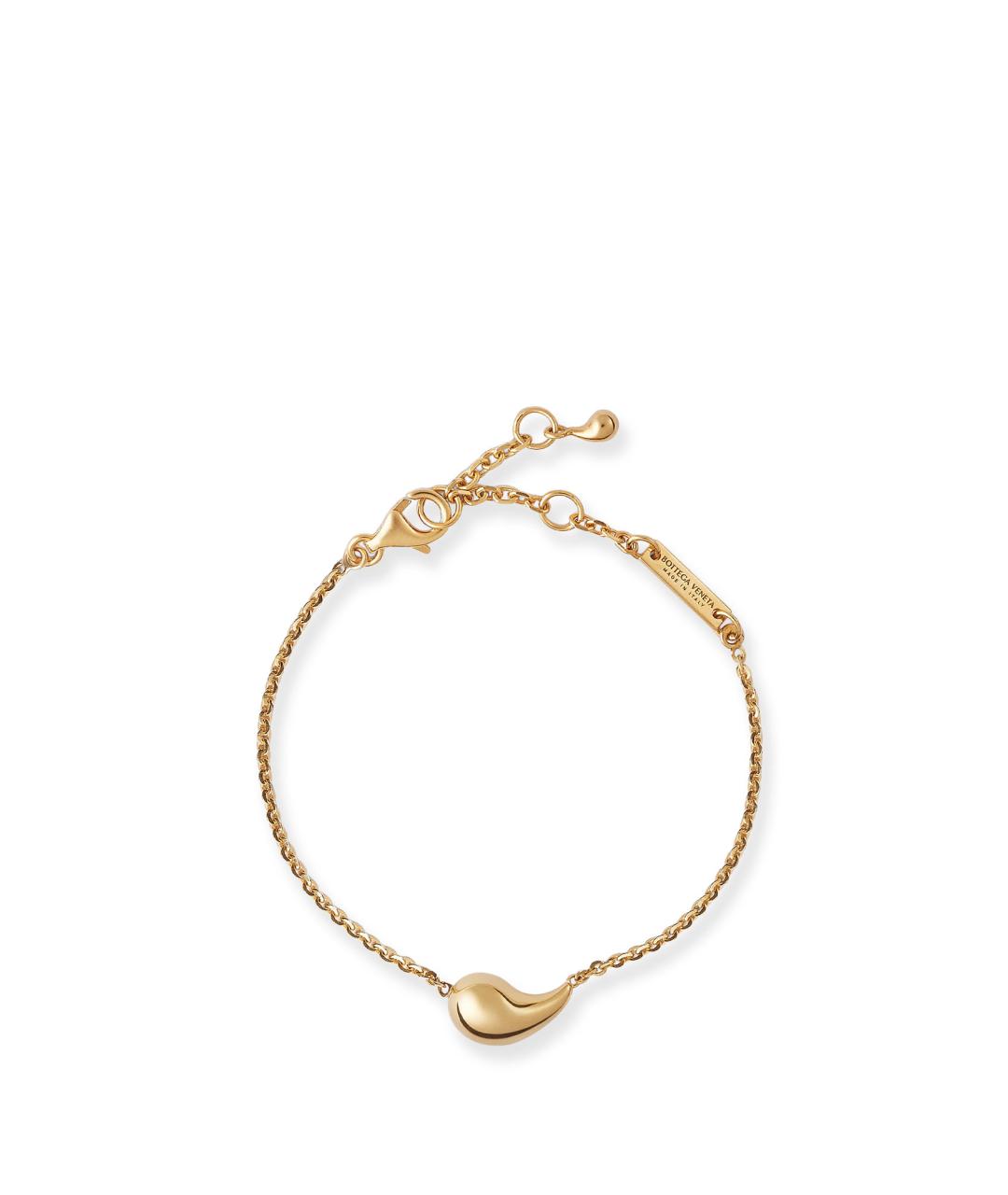 BOTTEGA VENETA Желтый позолоченный браслет, фото 1