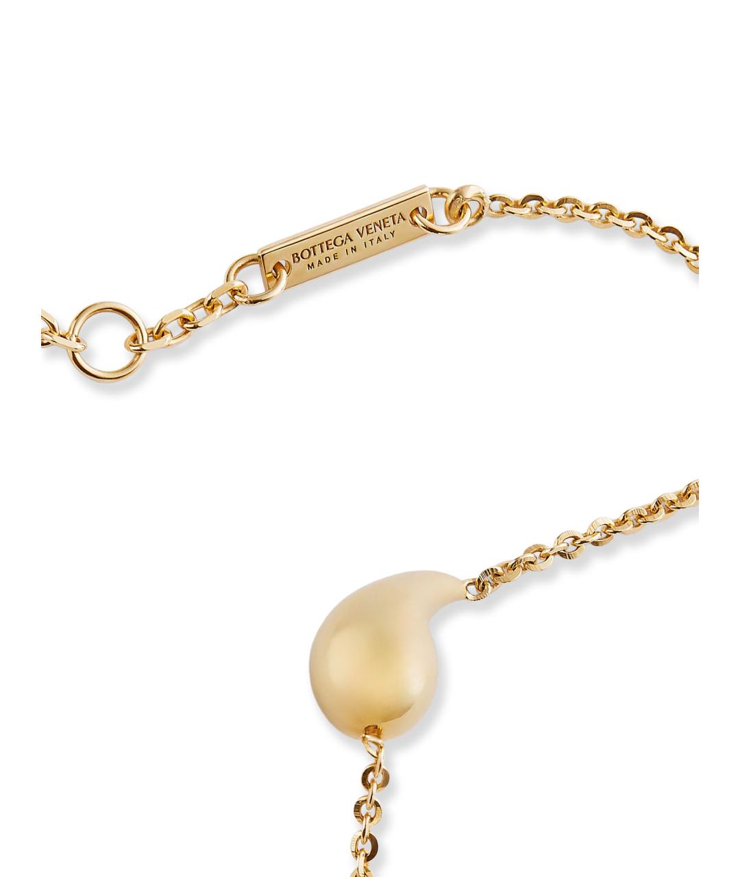 BOTTEGA VENETA Желтый позолоченный браслет, фото 2