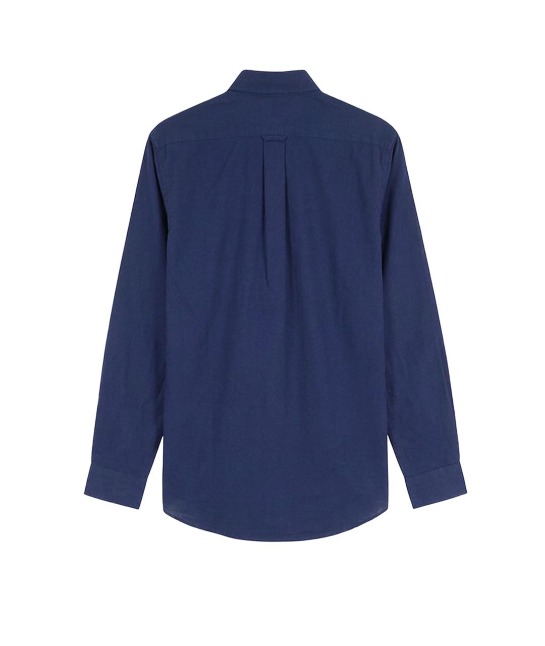 POLO RALPH LAUREN Синяя льняная кэжуал рубашка, фото 2