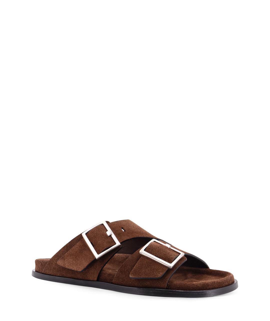 ALOHAS Коричневые замшевые сандалии, фото 2