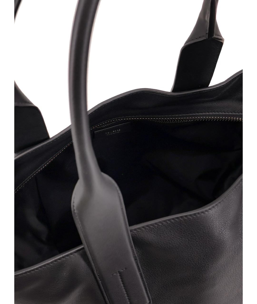 TOM FORD Черная кожаная сумка тоут, фото 4