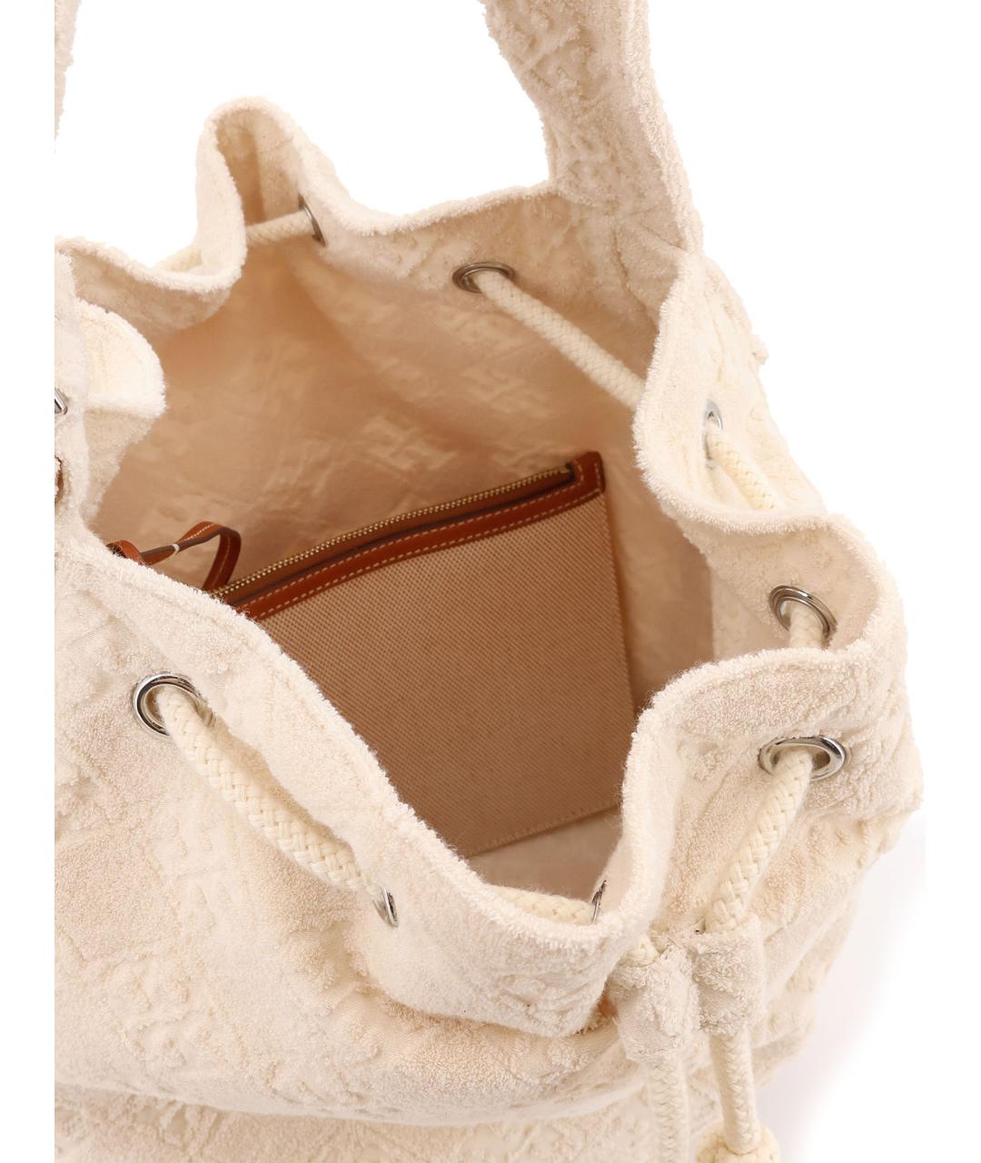 TORY BURCH Белая жаккардовая сумка тоут, фото 4