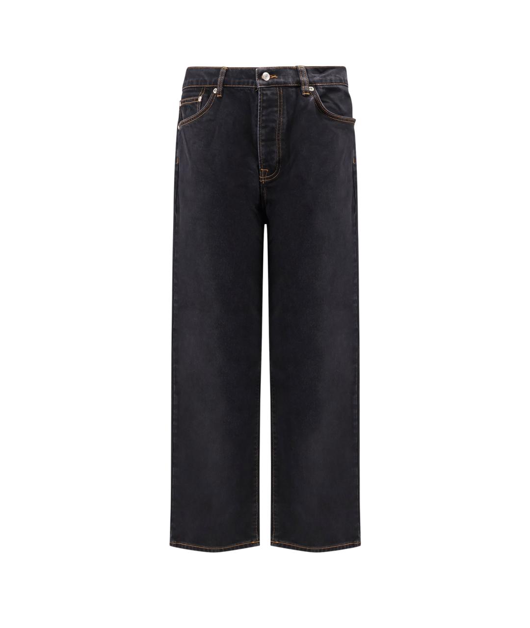 STUSSY Черные хлопковые прямые джинсы, фото 1