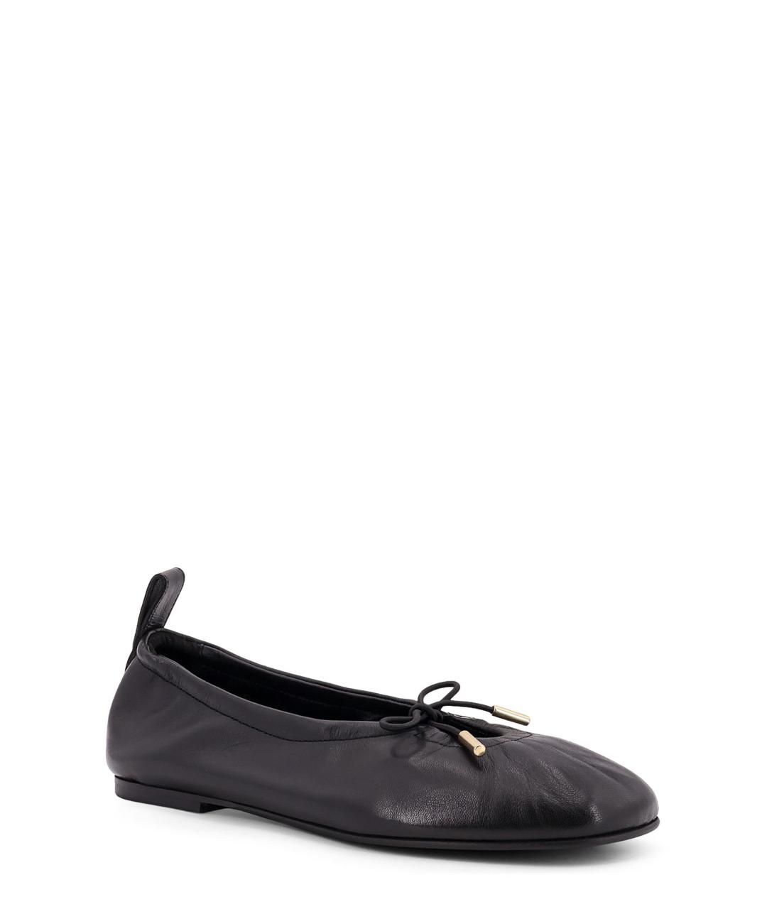 ALOHAS Черные кожаные балетки, фото 2