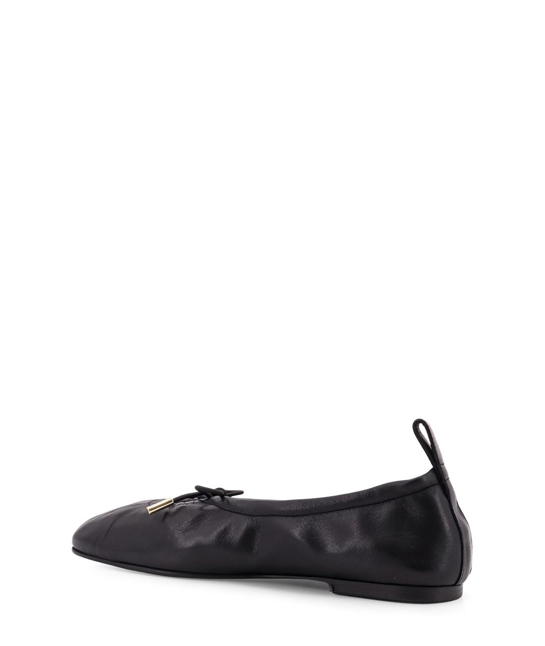 ALOHAS Черные кожаные балетки, фото 3