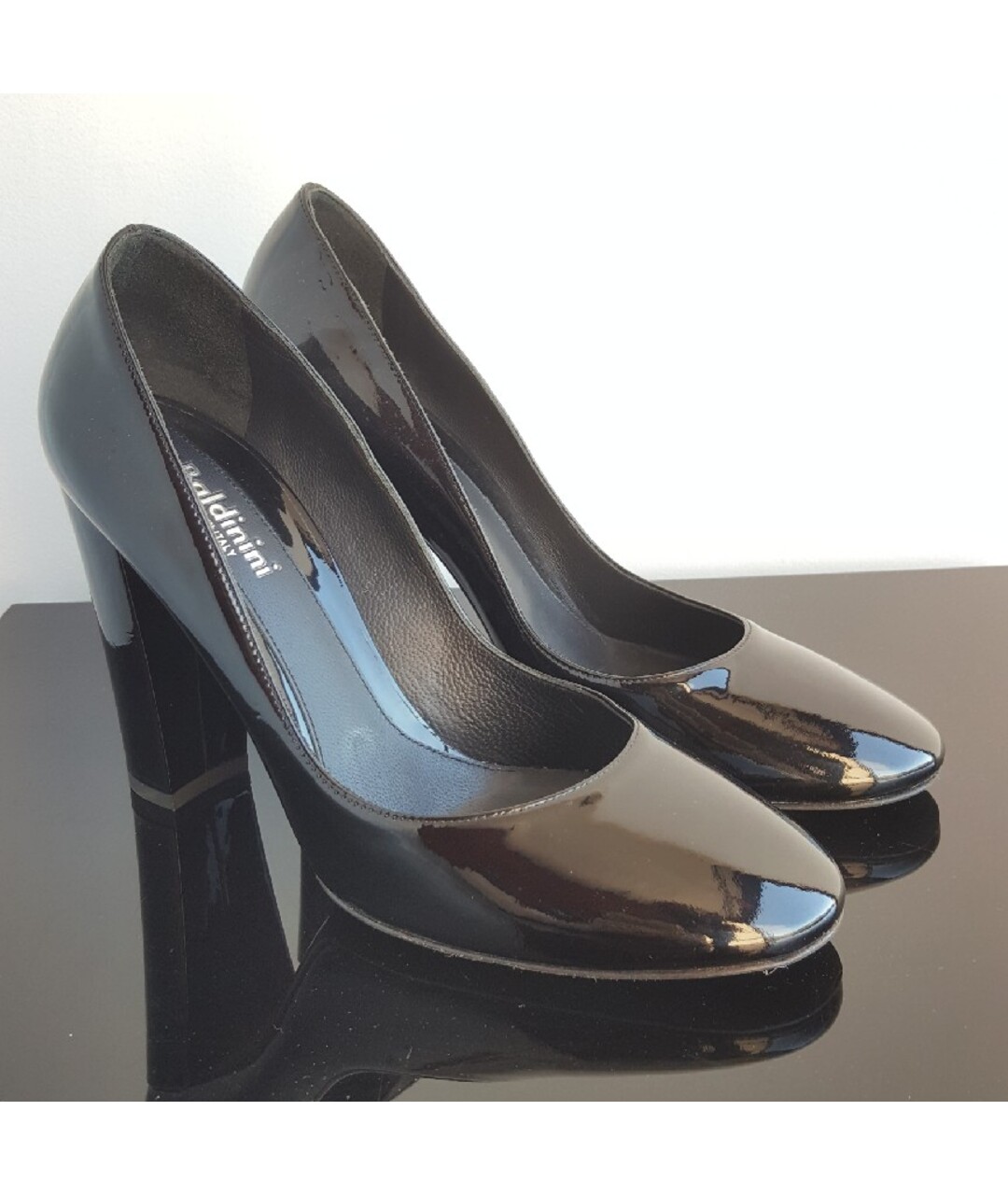 BALDININI Черные туфли из лакированной кожи, фото 2