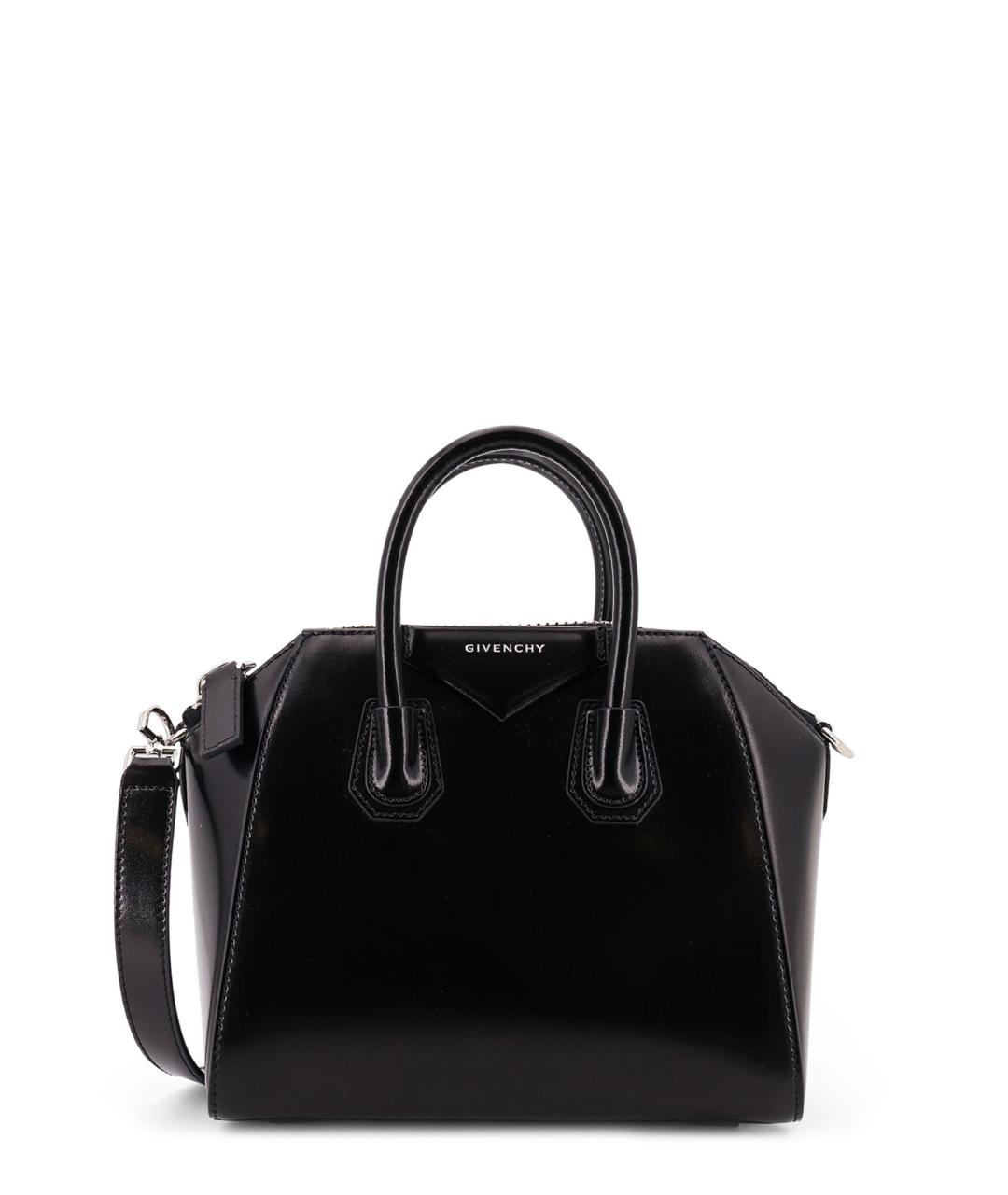 GIVENCHY Черная кожаная сумка тоут, фото 1