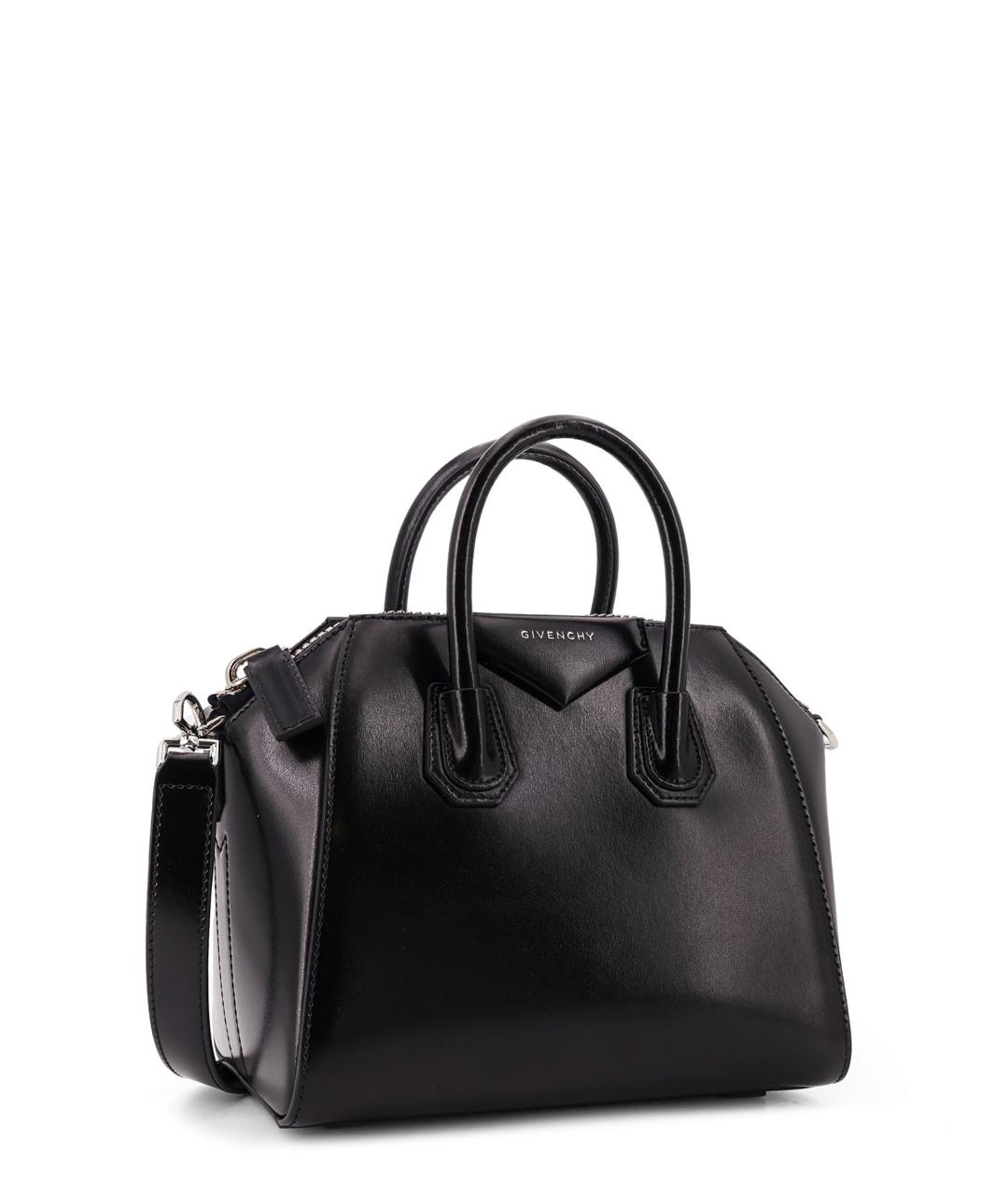 GIVENCHY Черная кожаная сумка тоут, фото 3