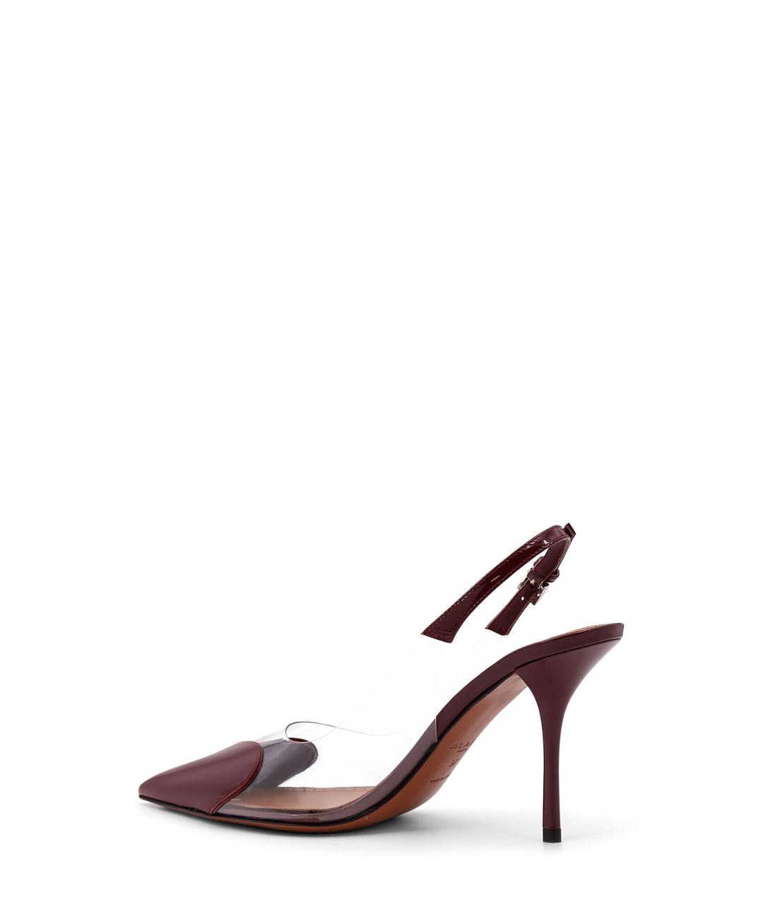 ALAIA Бордовые кожаные туфли, фото 3