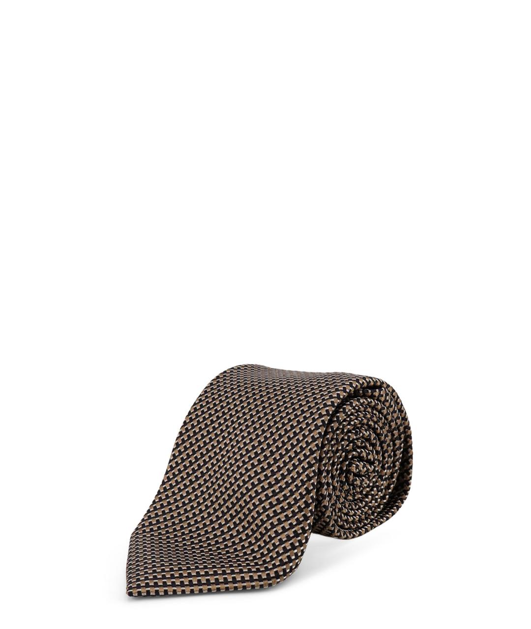 TOM FORD Хаки шелковый галстук, фото 2