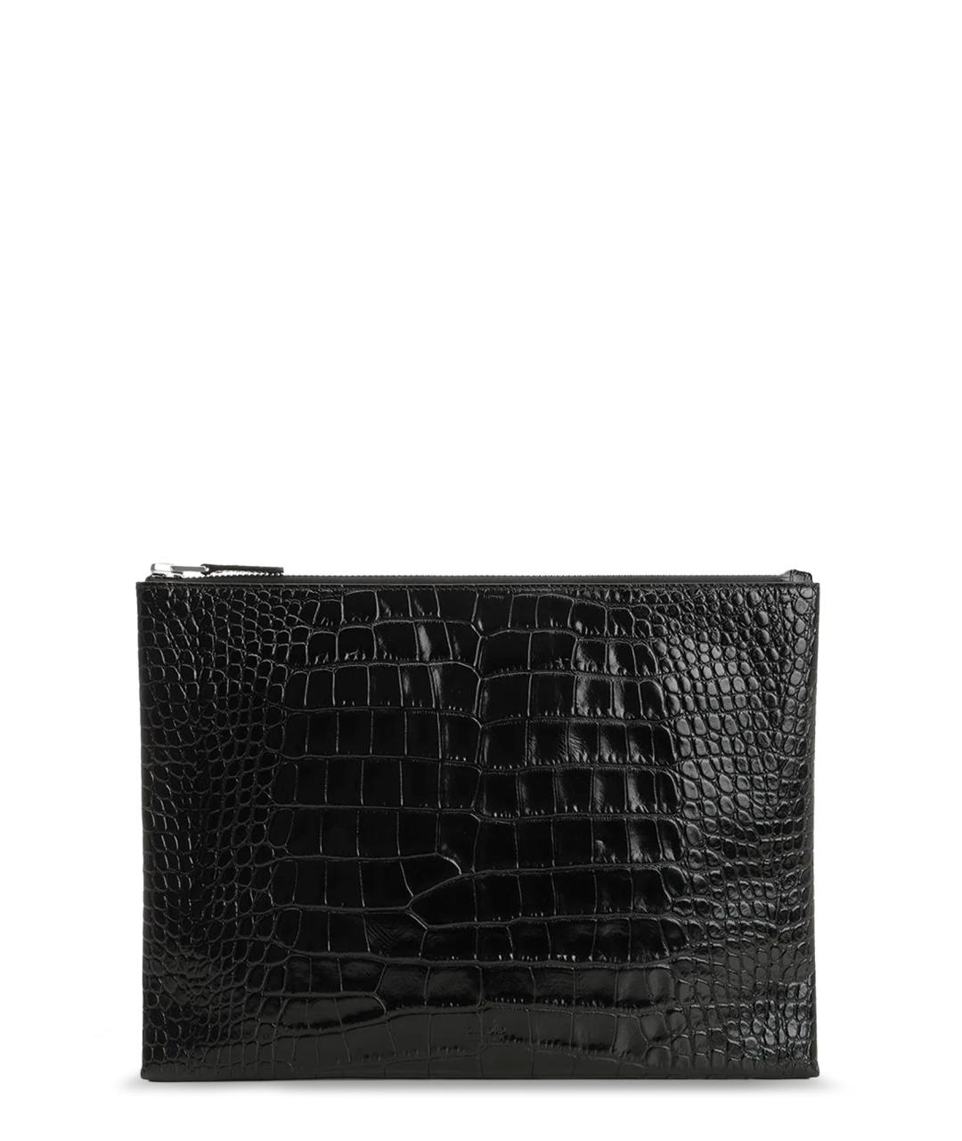 TOM FORD Черная кожаная папка для документов, фото 1